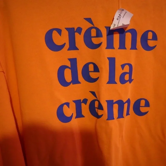 Orange Creme De La Creme Sweatshirt - Picture 2 of 3